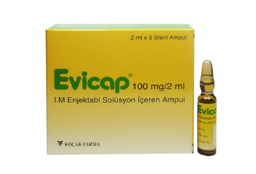 EVICAP 100 MG/2 ML IM ENJEKTABL SOLUSYON ICEREN 5 AMPUL